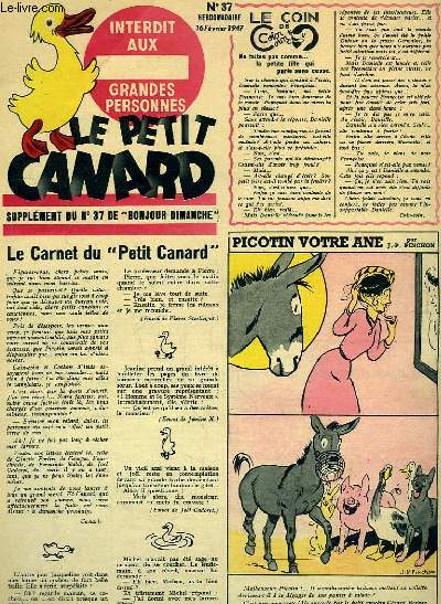 Le Petit Canard, supplment du N37 de 
