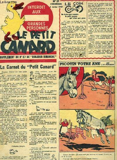 Le Petit Canard, supplment du N57 de 