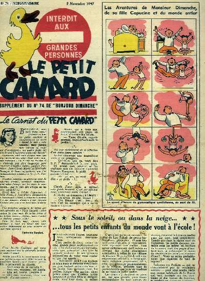 Le Petit Canard, supplment du N74 de 