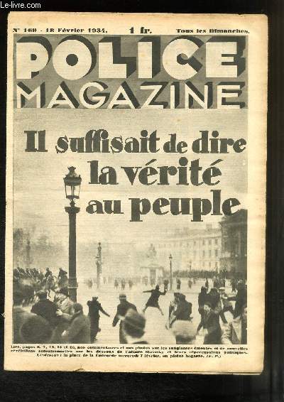 Police Magazine N169 : Il suffisait de dire la vrit au peuple - La Salive des Assassins - La Rue Amricaine en folie - La Mort de l'Anctre - Le Jaloux -