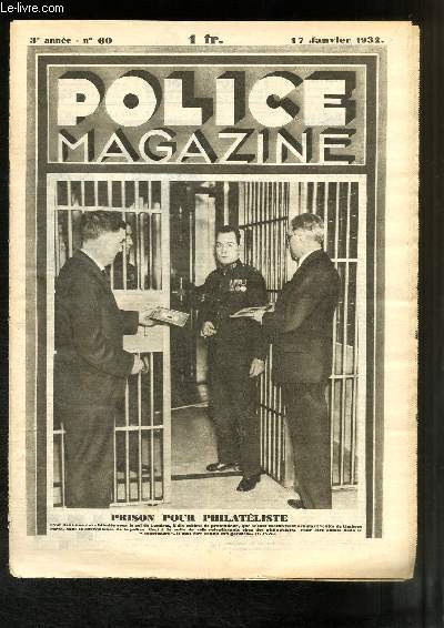 Police Magazine N°60 - 3e année : Prison pour Philatéliste - Pompiers de Berl... - Bild 1 von 1
