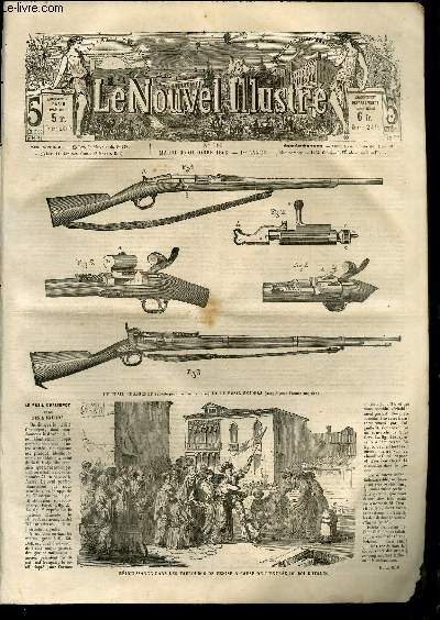 Le Nouvel Illustr N183 - 1re anne : Le Fusil Chassepot et le Fusil Sniders - Rjouissance dans les Faubourgs de Venise  cause de l'entre du Roi d'Italie - L'Hiver, par CHAM ...