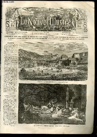 Le Nouvel Illustr N140 - 1re anne : Biarritz, les bains du Vieux-Port, par GAILDRAU - Les nymphes au tombeau d'Adonis, par GENDRON - Moeurs du Chili, dparts des lettres pour la Sainte Vierge.