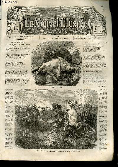 Le Nouvel Illustr N122 - 1re anne : Le Lion de l'Atlas - Mexique : Cavaliers Gurillas, dessin par JANET LANGE - Moeurs de nos campagnes : La Fte de la Gerbe, la Dme - Vue de la ville et de la Citadelle de Coblenz, sur le Rhin.