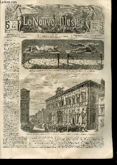 Le Nouvel Illustr N113 - 1re anne : Cadavres conservs par la Lave, dcouverts par les fouilles  Pompi - Le Palais du Quirinal  Rome, dessin par A. DEROY - Inquitude et concupiscence, dessin par H. BAROTT ...