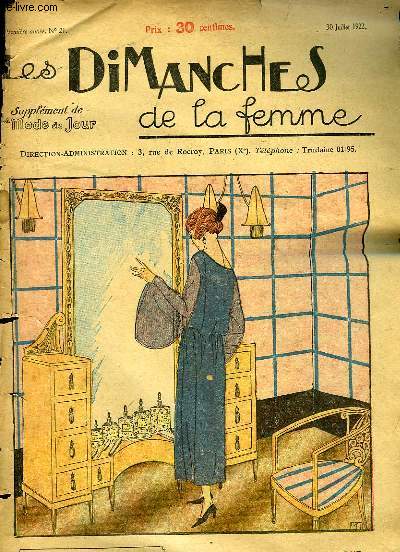 Les Dimanches de la femme N21 - 1re anne : La coiffeuse moderne - Les Raisins de Malaga - Le Filet - La Salle  manger en plein air - Mdor ..