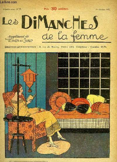 Les Dimanches de la femme N30 - 1re anne : La coin du Lampadaire - Des Festons - Fantaisies Modernes - La Salle  Manger Louis XV Modernise - Dessus de clavier -