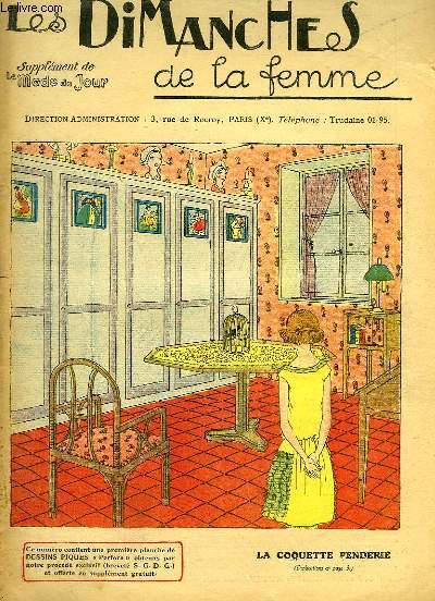 Les Dimanches de la femme N33 - 1re anne : La Coquette Penderie - Imitation de Vitraux - L'Art d'accommoder les meubles - Tapis Moderne ...