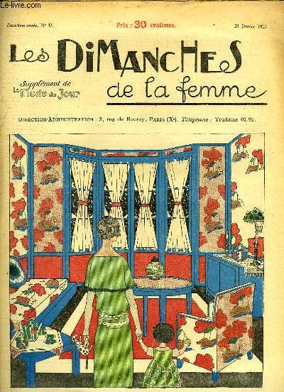 Les Dimanches de la femme N47 - 2me anne : L'Harmonie ton sur ton - Les Canards, dcoration de table - Un Salon Moderne avec de vieux meubles -