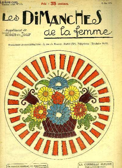 Les Dimanches de la femme N115 - 3me anne : La Corbeille Fleurie - Bibliothque-Fumoir -