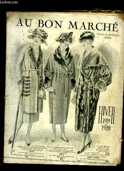 Catalogue Hiver 1919 - 1920, des Magasins 