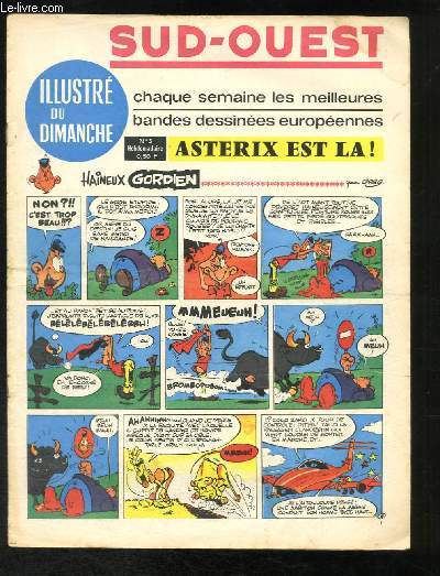 Sud-Ouest illustr du Dimanche N5 : Astrix, le Gaulois, Michel Vaillant, Lucky Luke, Achille Talon ...