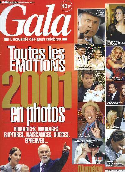 Gala N445 : Toutes les Emotions 2001 en photos.