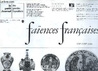 Le Petit Journal des grandes Expositions, Nouvelle srie N94 : Faences franaises, XVIIe et XVIIIe sicles.