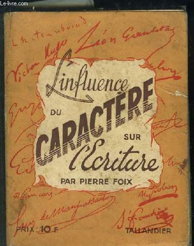 L'influence du caractre sur l'criture