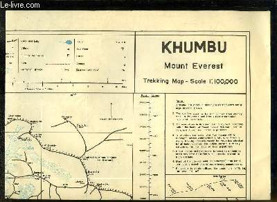 Khumbu, Mount Everest, Trekking Map