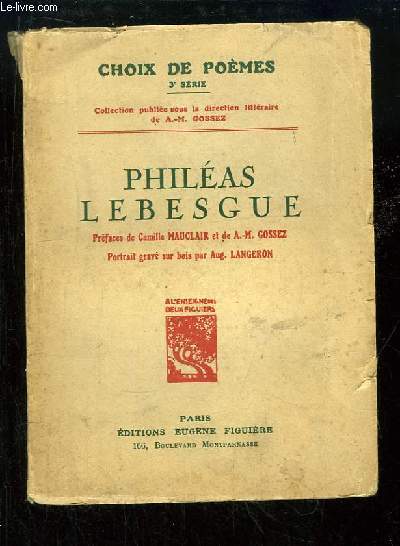 Philas Lebesgue, Choix de Pomes. 3me srie.