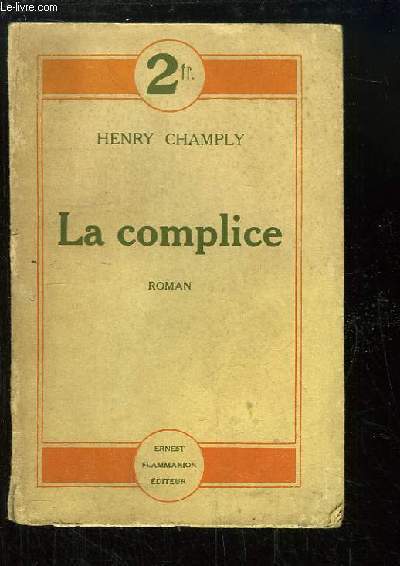 La complice. Roman.