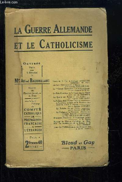 La Guerre Allemande et le Catholicisme.