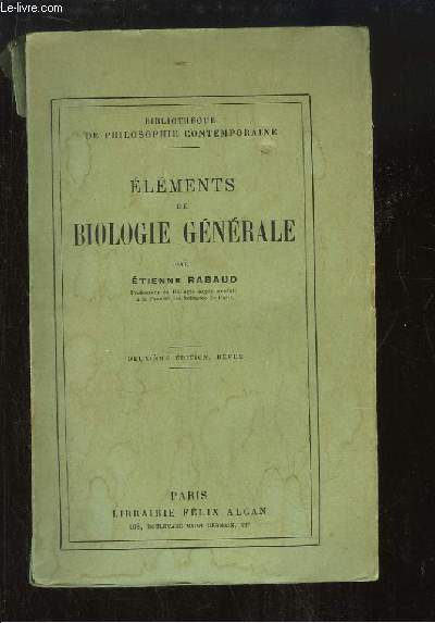 Elments de Biologie Gnrale.