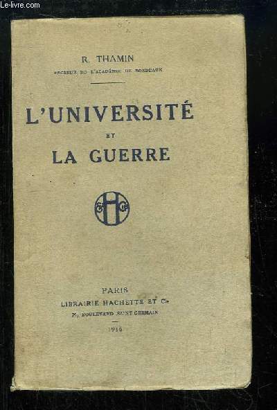 L'Universit et la Guerre