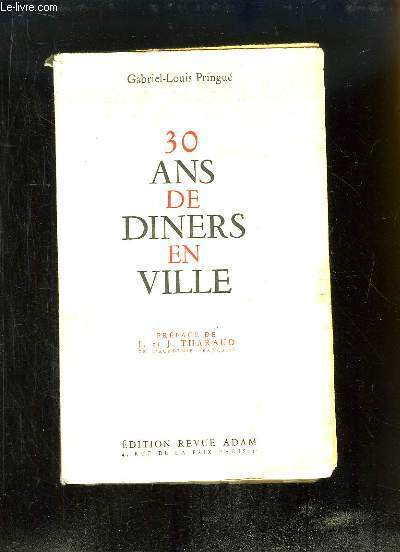 30 ans de diners en ville