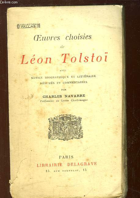 Oeuvres choisies de Lon Tolsto.