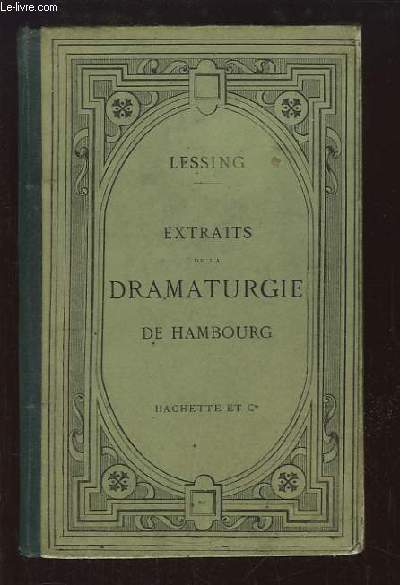 Extraits de la Dramaturgie de Hambourg.