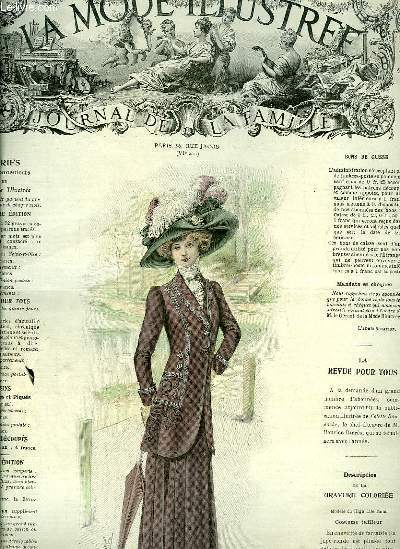 La Mode Illustre, Journal de la Famille N43 - 50e anne : Costume Tailleur, du High Life Tailor