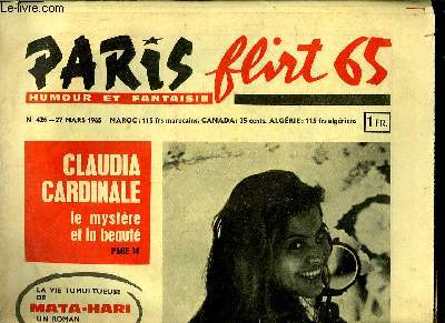 Paris-Flirt 65 N426 : Claudia Cardinale, le mystre et la beaut - La Leon de Strip-Tease - Mes comdiennes en chemise ...