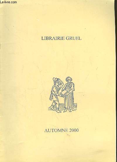 Catalogue d'Automne 2000