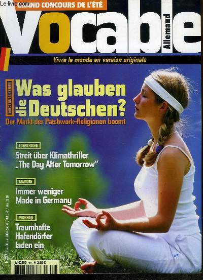 Vocable Allemand n452 : Was glauben die Deutschen ? Der Markt der Patchwork-Religionen boomt - Streit ber Klimathriller 