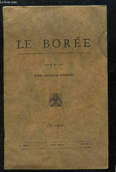 Le Bore N2 - 16e anne (N79) : Aspects de Lon Bocquet - Le Souvenir de Charles Melaye - Miroir des Muses ...