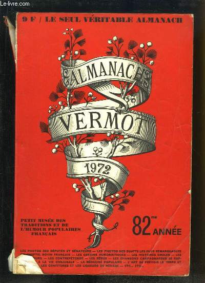 Almanach Vermot 1972 - 82e anne.