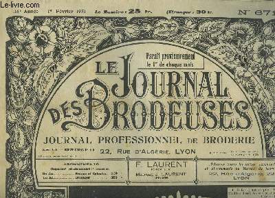 Le Journal des Brodeuses N671 - 36e anne : Chemin de table - Drap - Drap de berceau - Bolro et Robe d'Enfant ...