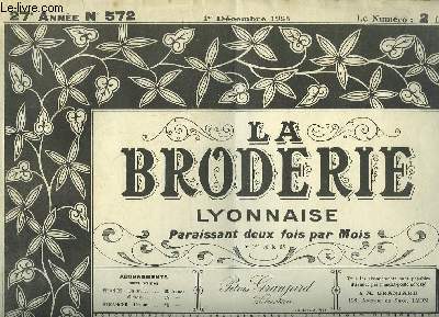 La Broderie Lyonnaise, N572 - 27e anne