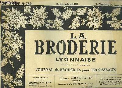 La Broderie Lyonnaise, N789 - 36e anne