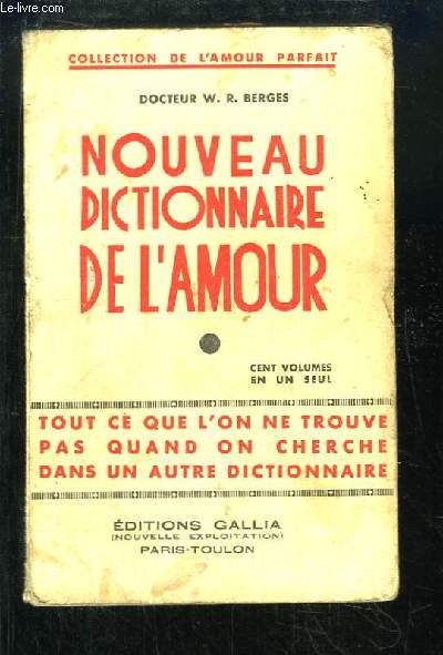 Nouveau Dictionnaire de l'Amour.