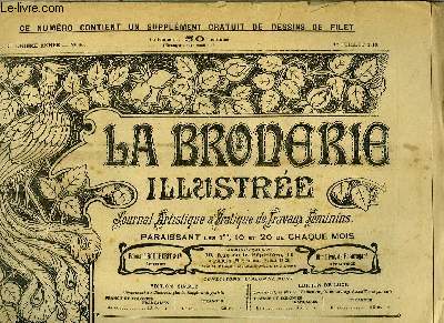 La Broderie Illustre, N80 - 21e anne : Carr de filet brod sur 66 mailles.
