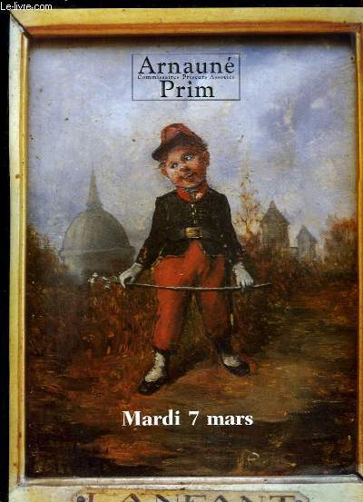 Catalogue de la Vente aux Enchres du 7 mars 2000  l'Htel des Ventes de Toulouse, d'Objet d'Art et de Grande Dcoration, d'Armes, d'Argenterie XVIIIe, d'Objets de Vnerie, de Glaces XVIIIe et XIXe, Lustres XIXe ...