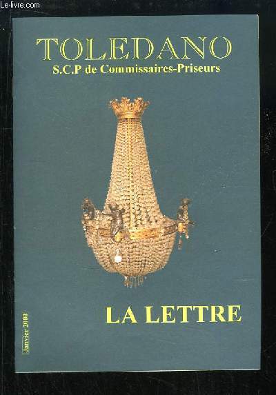 Programme de la Vente aux Enchres du 30 janvier 2000. La Lettre.