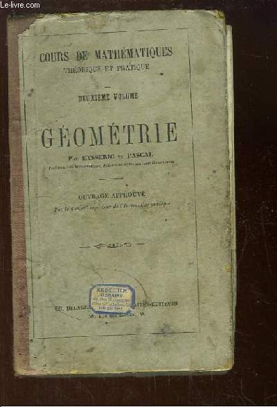 Trait de Gomtrie, thorique et pratique. 2me volume