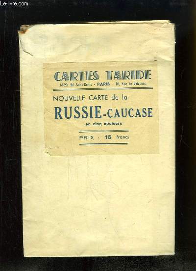 Carte Taride n147 : Nouvelle Carte de la Russie-Caucase