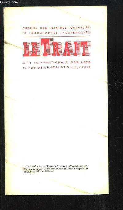 Brochure de ma 65e Exposition du 15 novembre au 1er dcembre 1977.