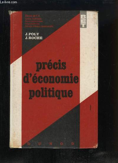 Prcis d'conomie politique. Classe terminale conomique (T.E.)