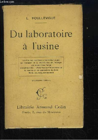 Du laboratoire  l'usine.