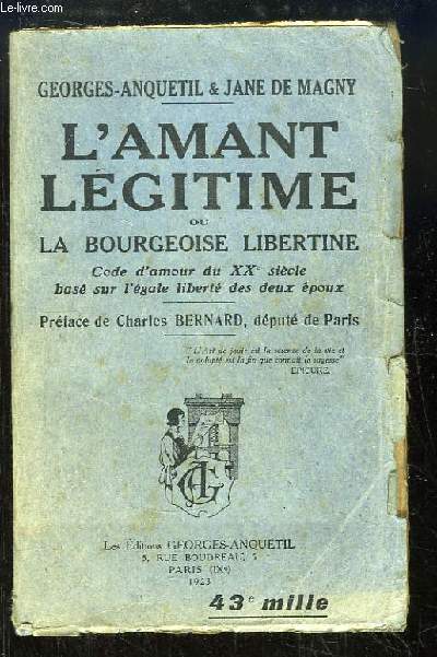 L'Amant Lgitime, ou La Bourgeoise Libertine.
