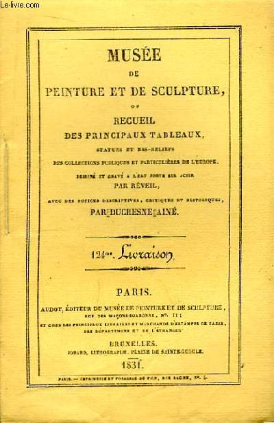 Muse de peinture et de sculpture, 124me Livraison : La Vierge et l'Enfant Jsus dite la Madone de Saint Sixte - Le Christ mort sur les genoux de la Vierge - Oenone et Paris - Charlatan - Martyrs de saints, Processe et Martinien - Nymphe dite La Vnus 