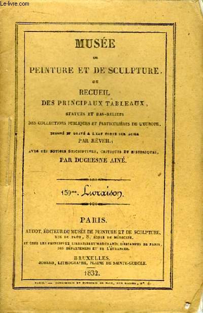 Muse de peinture et de sculpture, 159me Livraison : Sainte Famille - La Maitresse de Titien - Elizer et Rbecca - Samson et Dalila - Jugement de Paris - Rgulus.