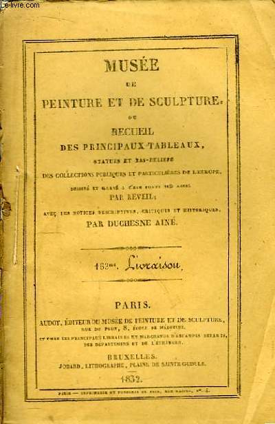 Muse de peinture et de sculpture, 163me Livraison : L'Empereur Charles V - L'Anneau de Saint Marc - Sainte Elisabeth - La Rochelle - Course de Chevaux - Tombeau de Richelieu.